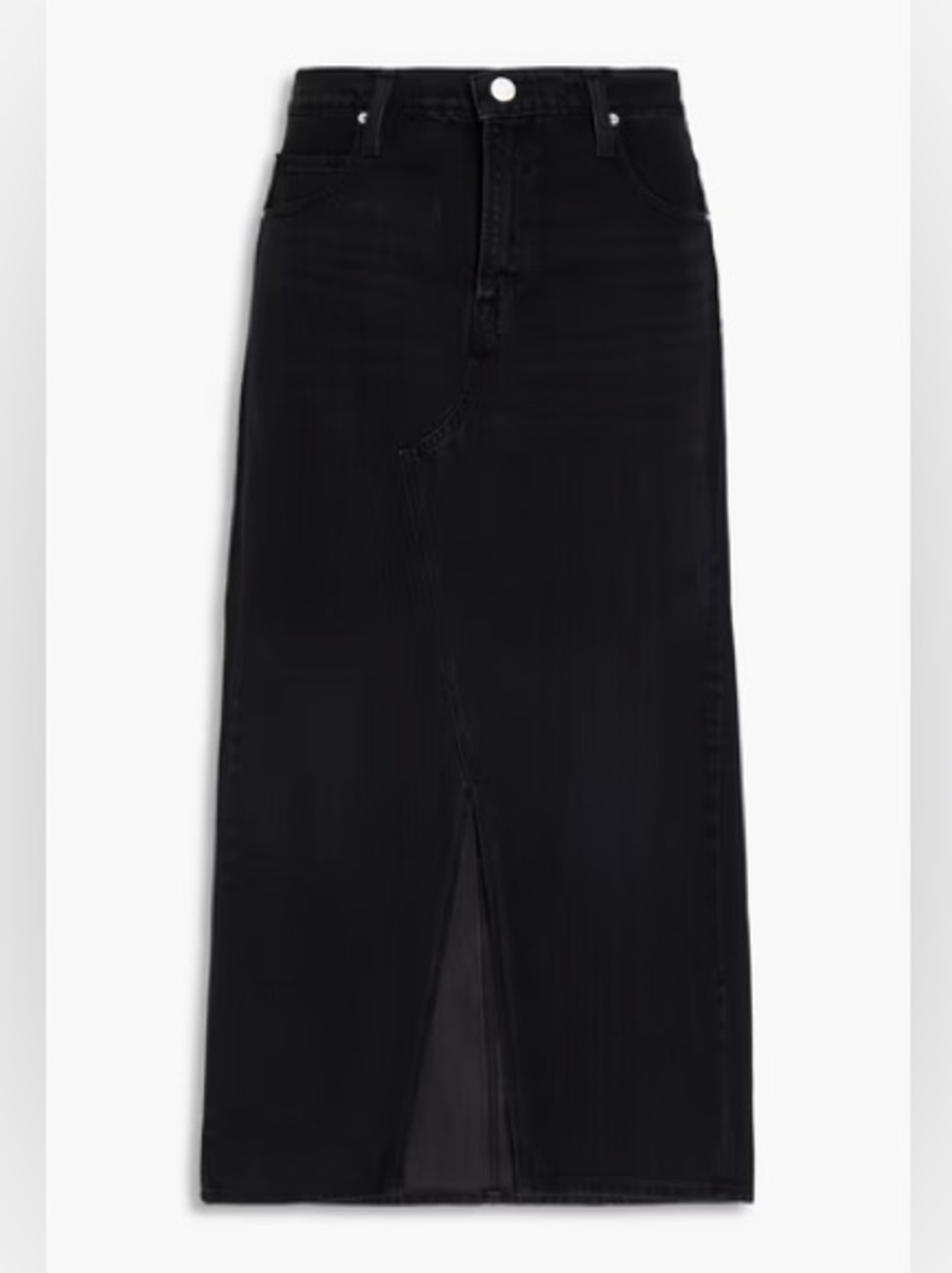 NWT Frame Denim Midaxi Angled Seam Skirt